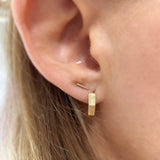 14kt Petite Bar Earrings