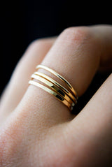 Thick Gold Stacking Ring