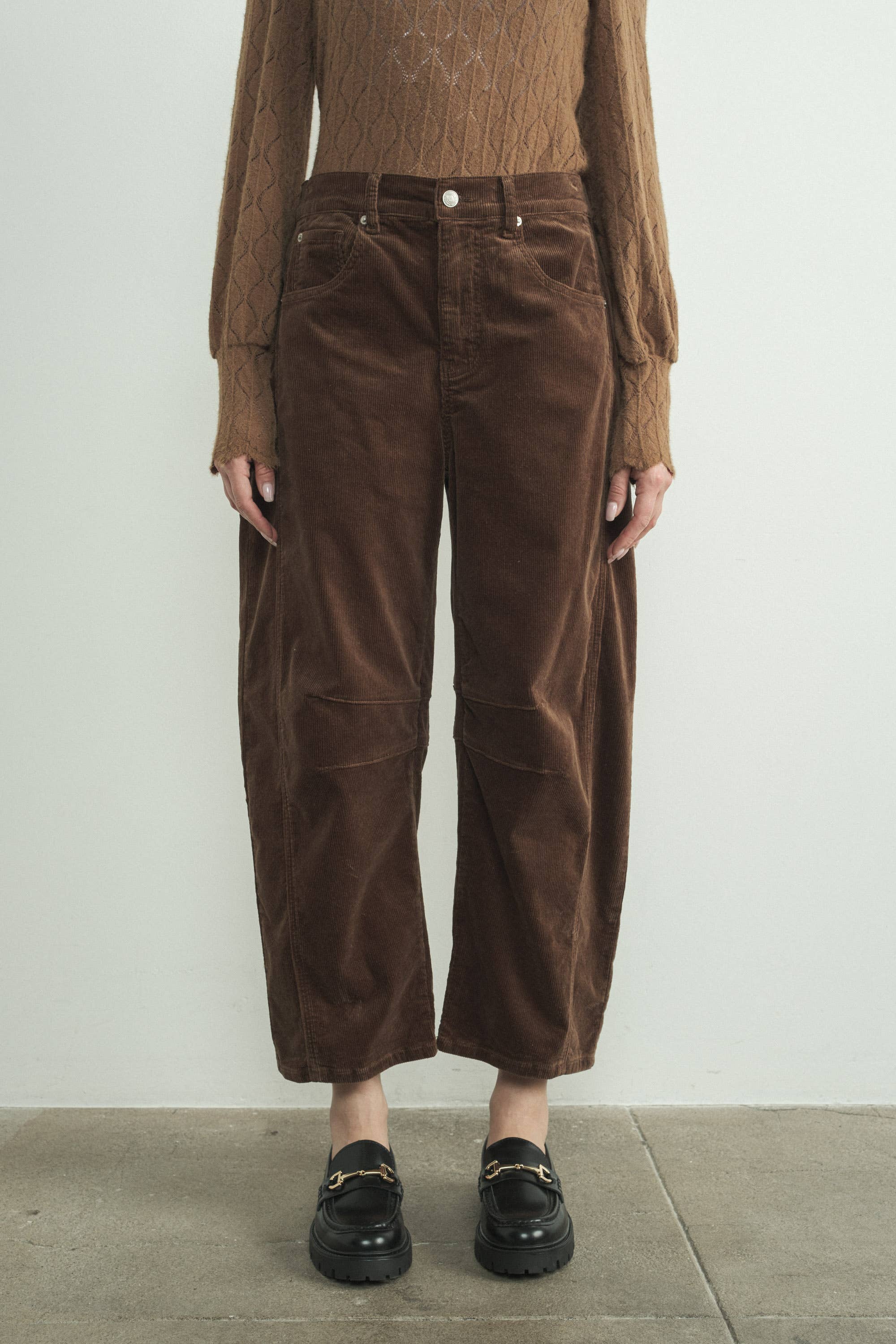 Devin Barrel Cords in Brown