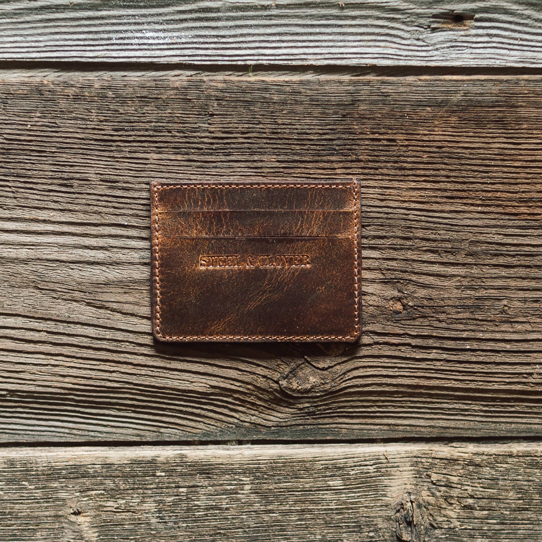 Flying Shot Leather Card Wallet