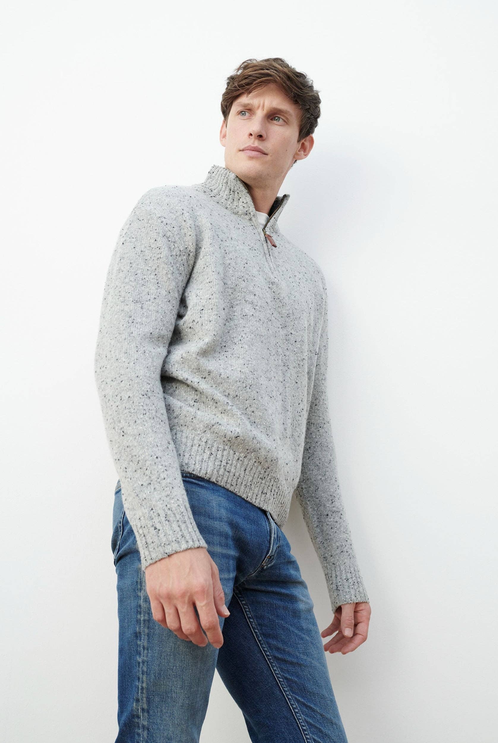 Belleek Troyer Mens Sweater -Grey