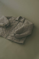 The Cameron Oversized Quilted Jacket in Olive