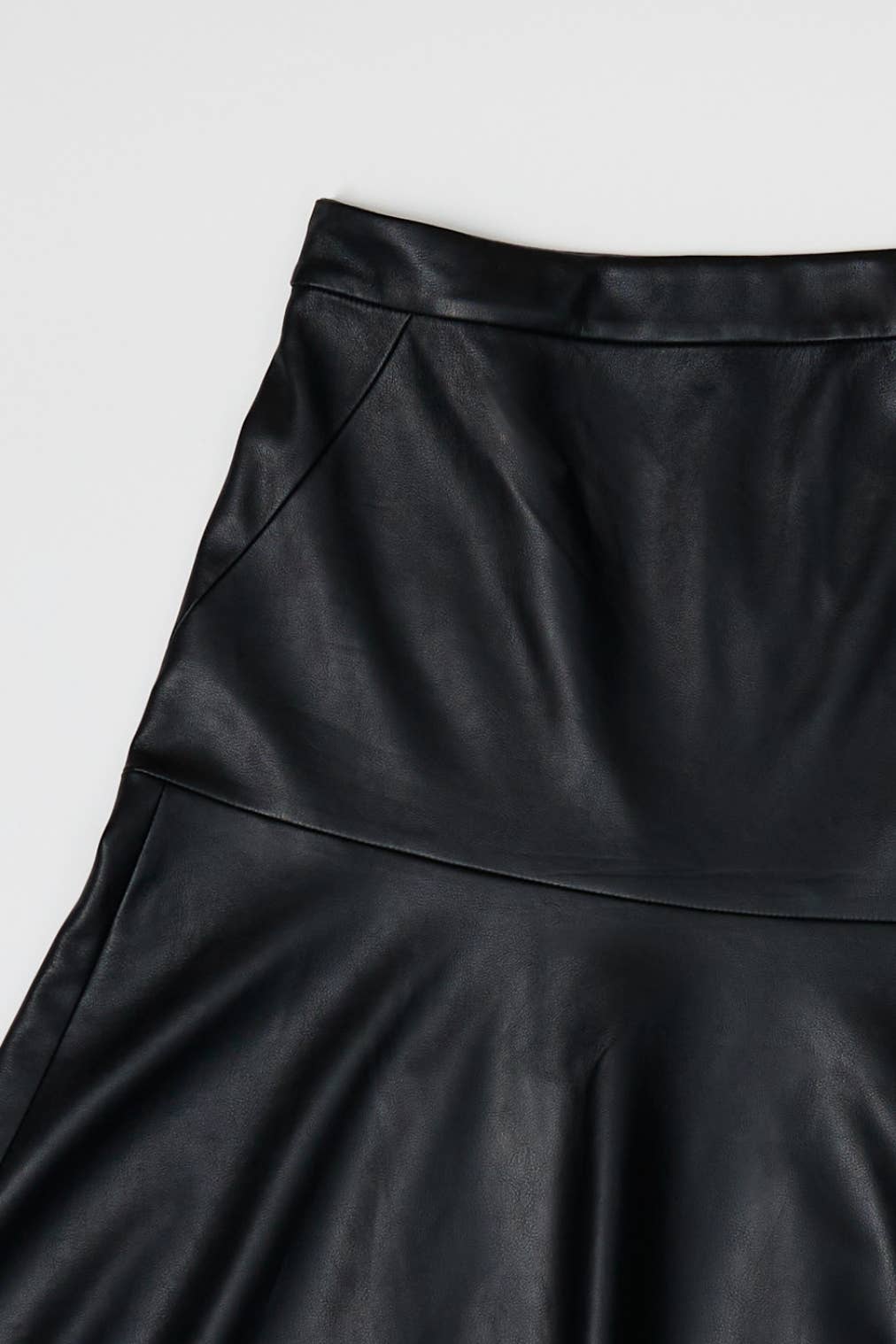 The Issa Skirt | Asymmetrical Faux Leather Skirt