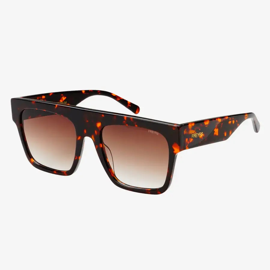 Madison Acetate Unisex Flat Top Sunglasses Tortoise