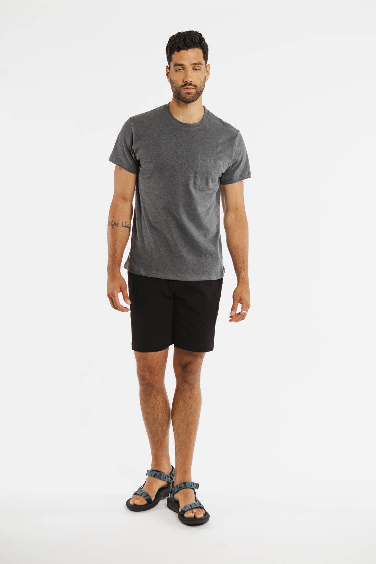 Organic Hemp Pocket Tee / Slate Grey