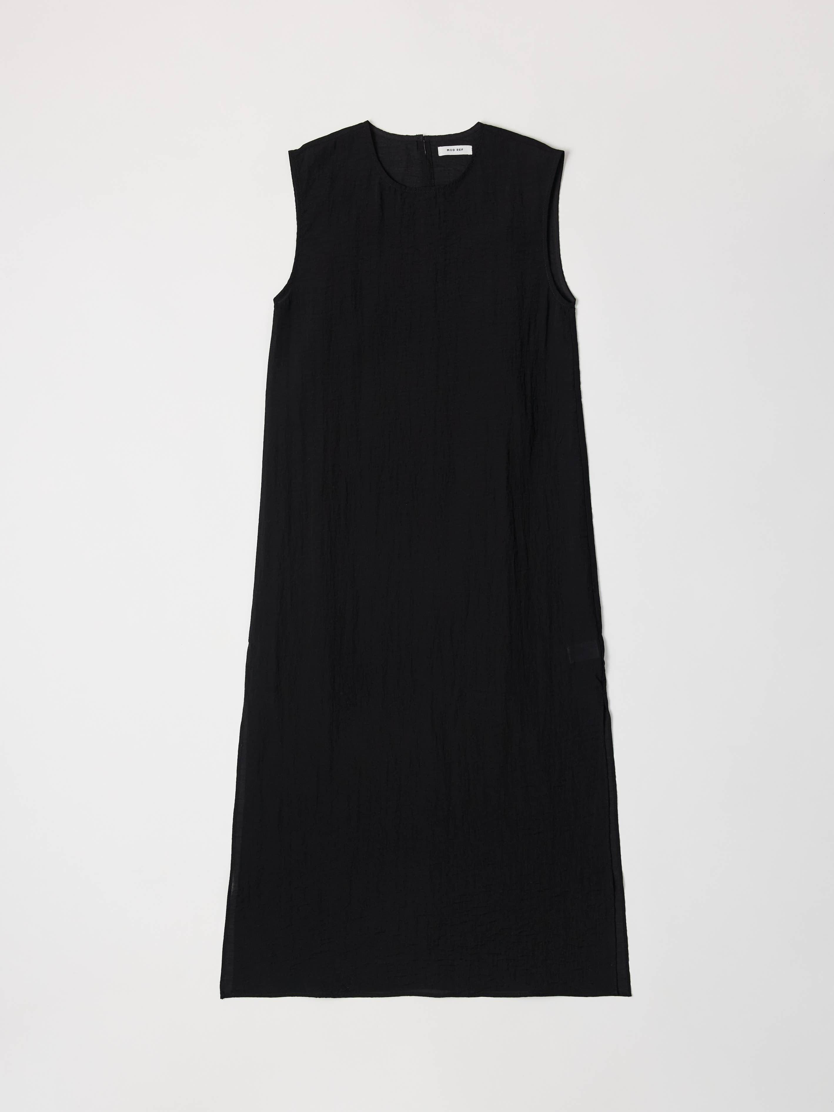 The Alden Sheer Maxi Sheath Dress in Black