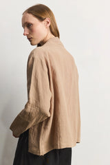 The Yvette Linen Jacket in Latte