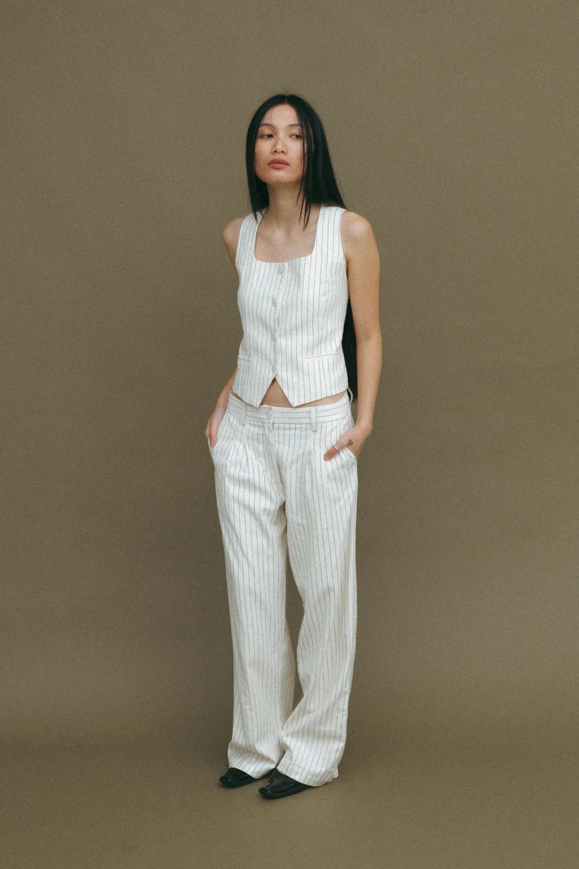 The Frances Pants in Ivory