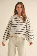 Eden Striped Knit Cardigan