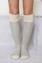 Two-Tone Lounge Socks