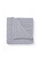 Silver Strand Supersoft Aran Cable Throw -  Oat