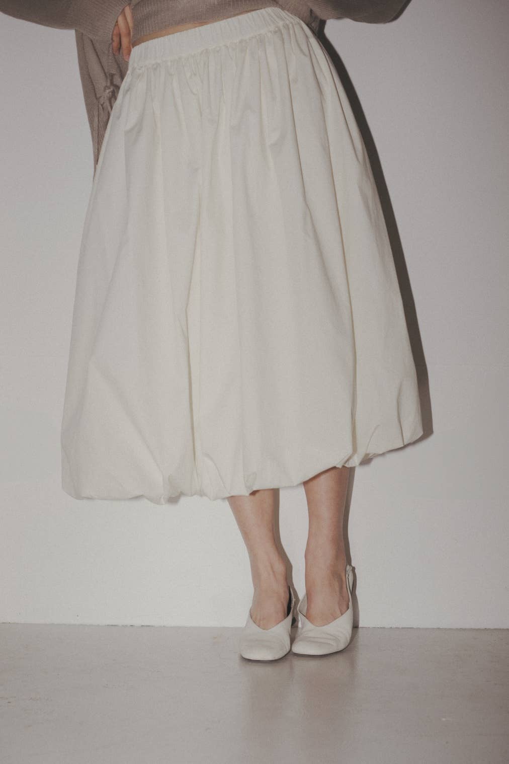 The Bella Midi Bubble Skirt White or Black