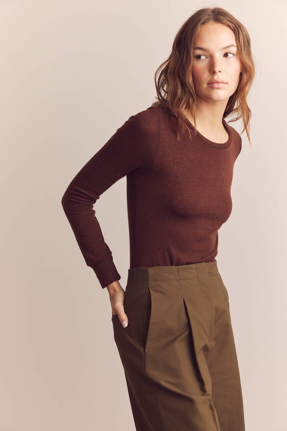 Amente Wool Blend Lightweight Top