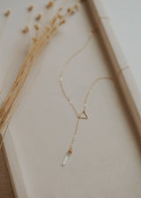 Nash 14kt GF Lariat Necklace