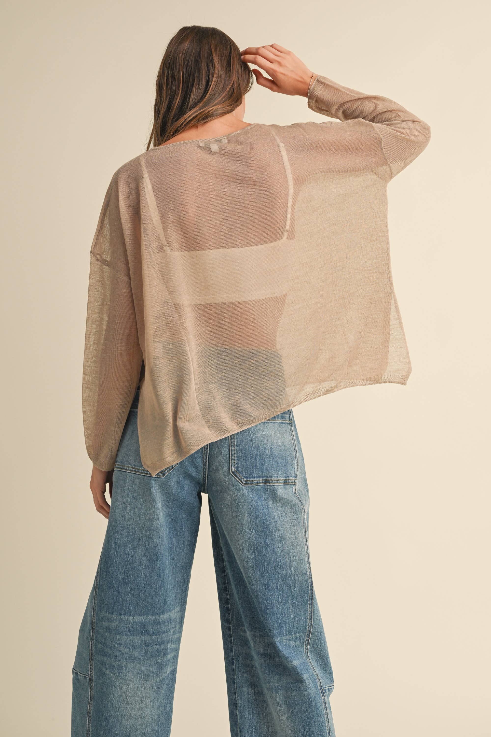 Starlet Sheer L/S in Mocha