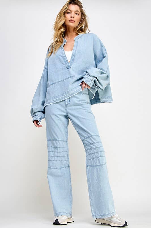 Dina Denim Oversized Shirt