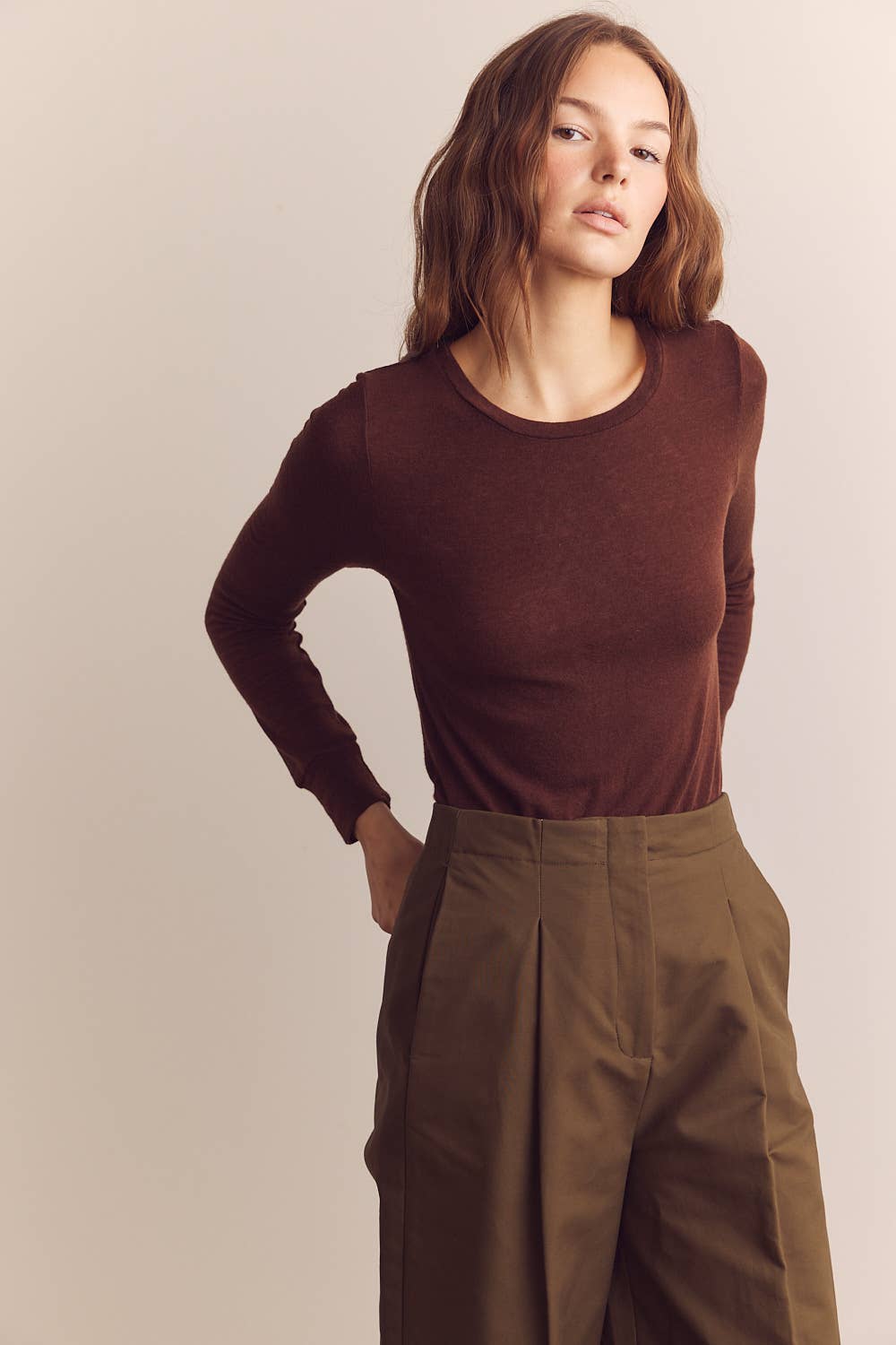 Amente Wool Blend Lightweight Top