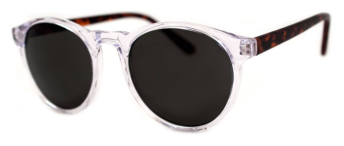 Grad School Sunglasses in Crystal/Tortoise