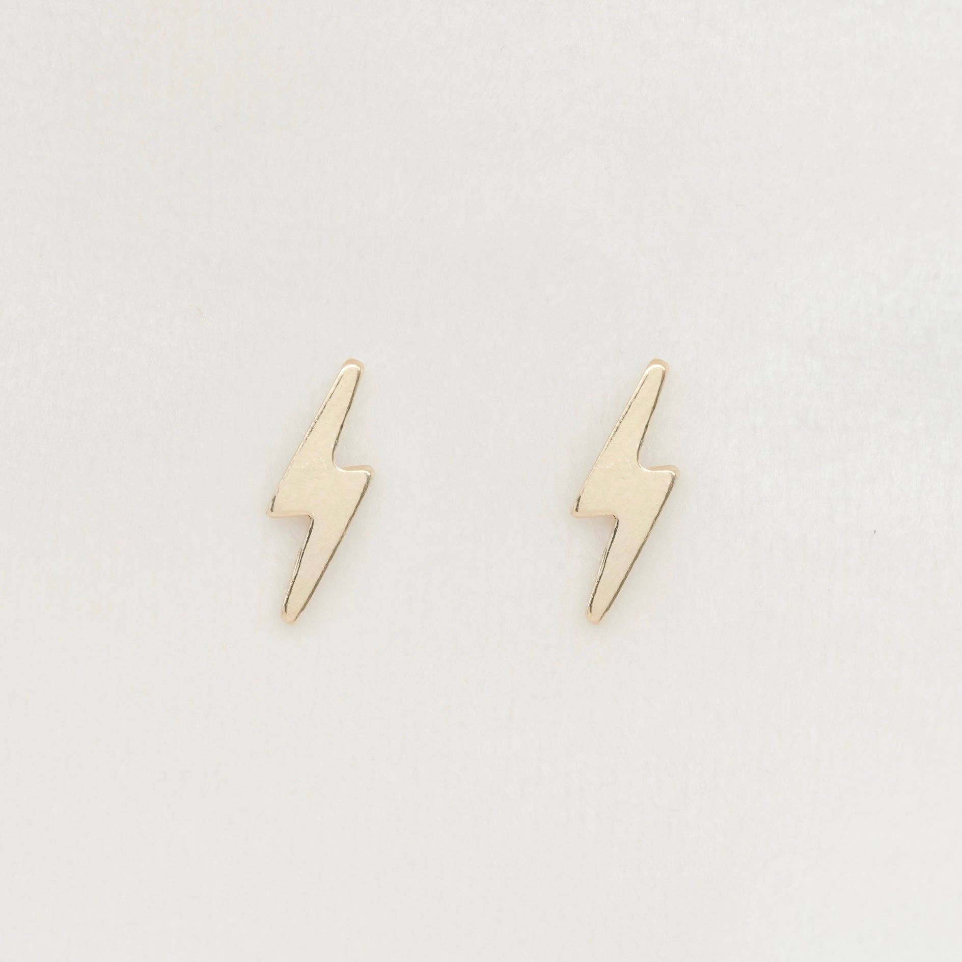 14kt GF Lightning Bolt Studs