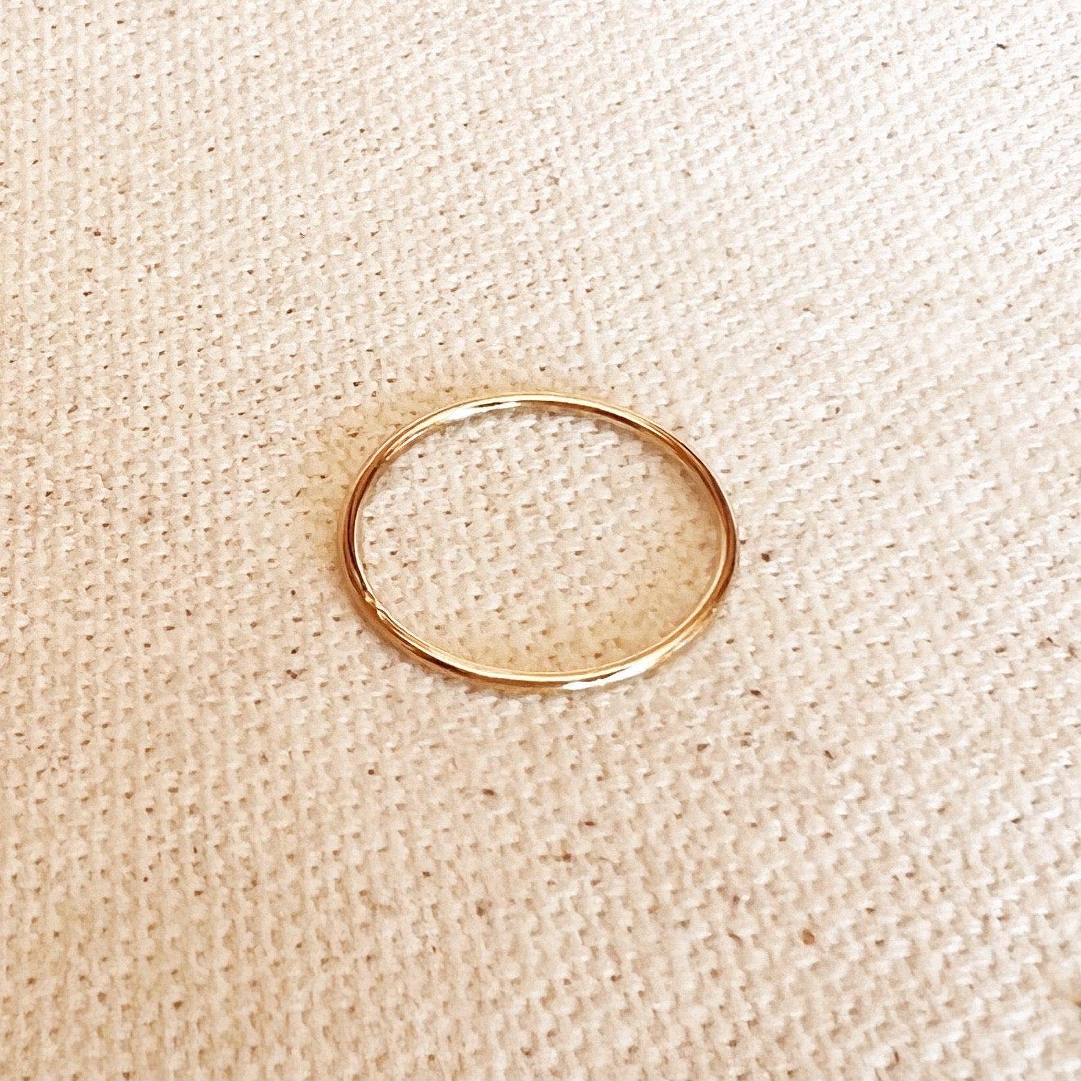 14k Gold Filled 1mm Stackable Ring sizes 5-8