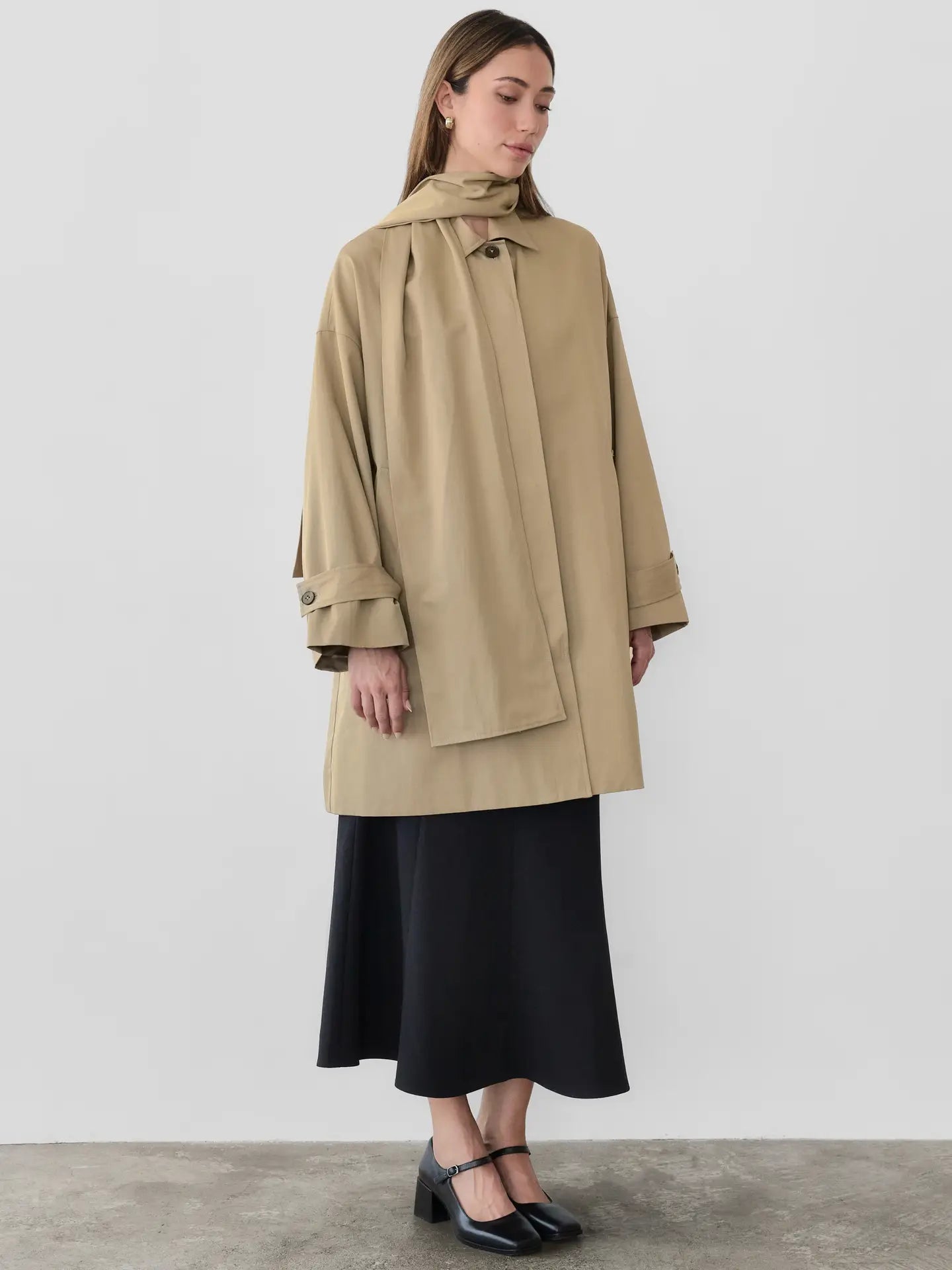 The Cove Attachable-Scarf Coat