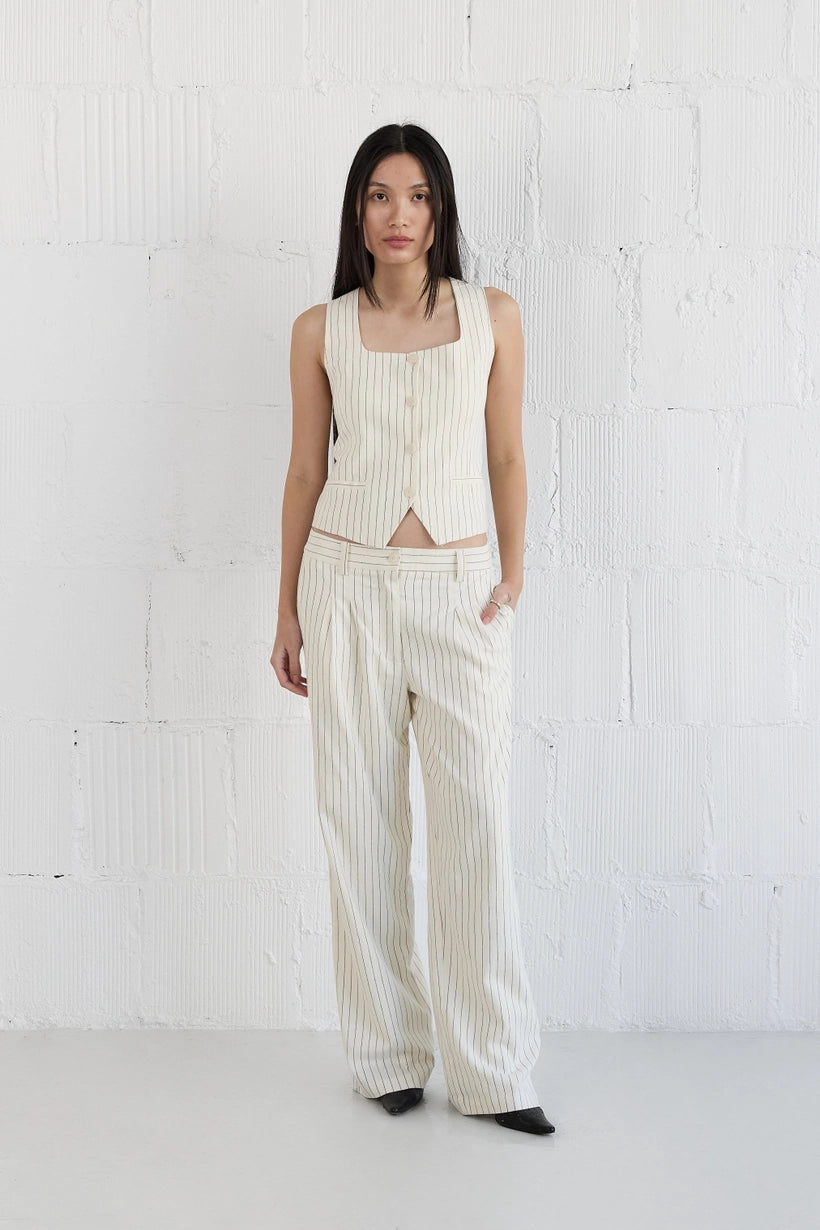 The Frances Pants in Ivory