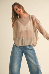 Starlet Sheer L/S in Mocha