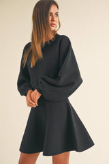 Briana Balloon Sleeve Sweater Dress