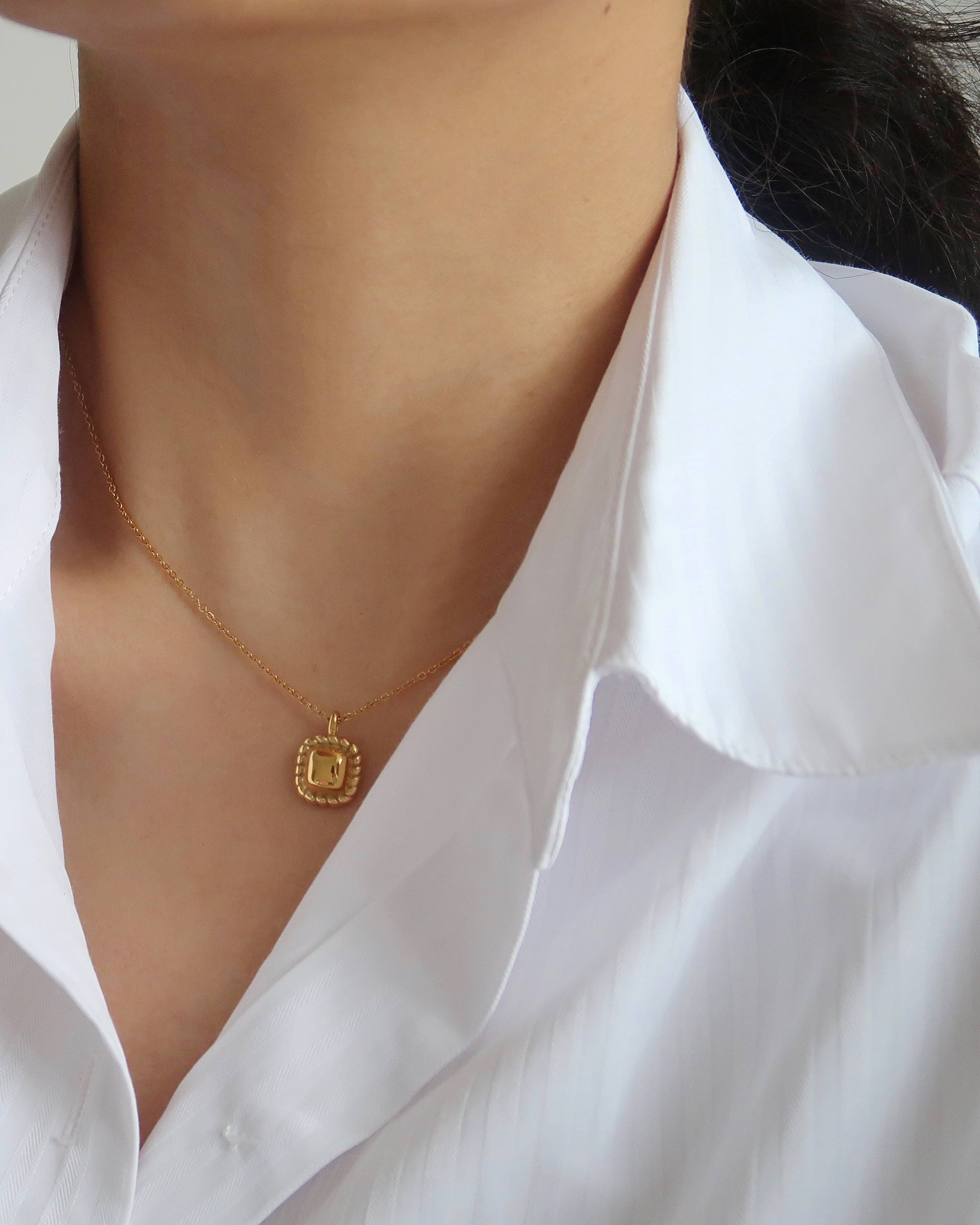 Square Pendant Necklace