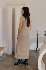 The Eunice Dress | Sleeveless Layered Jersey Knit Dress