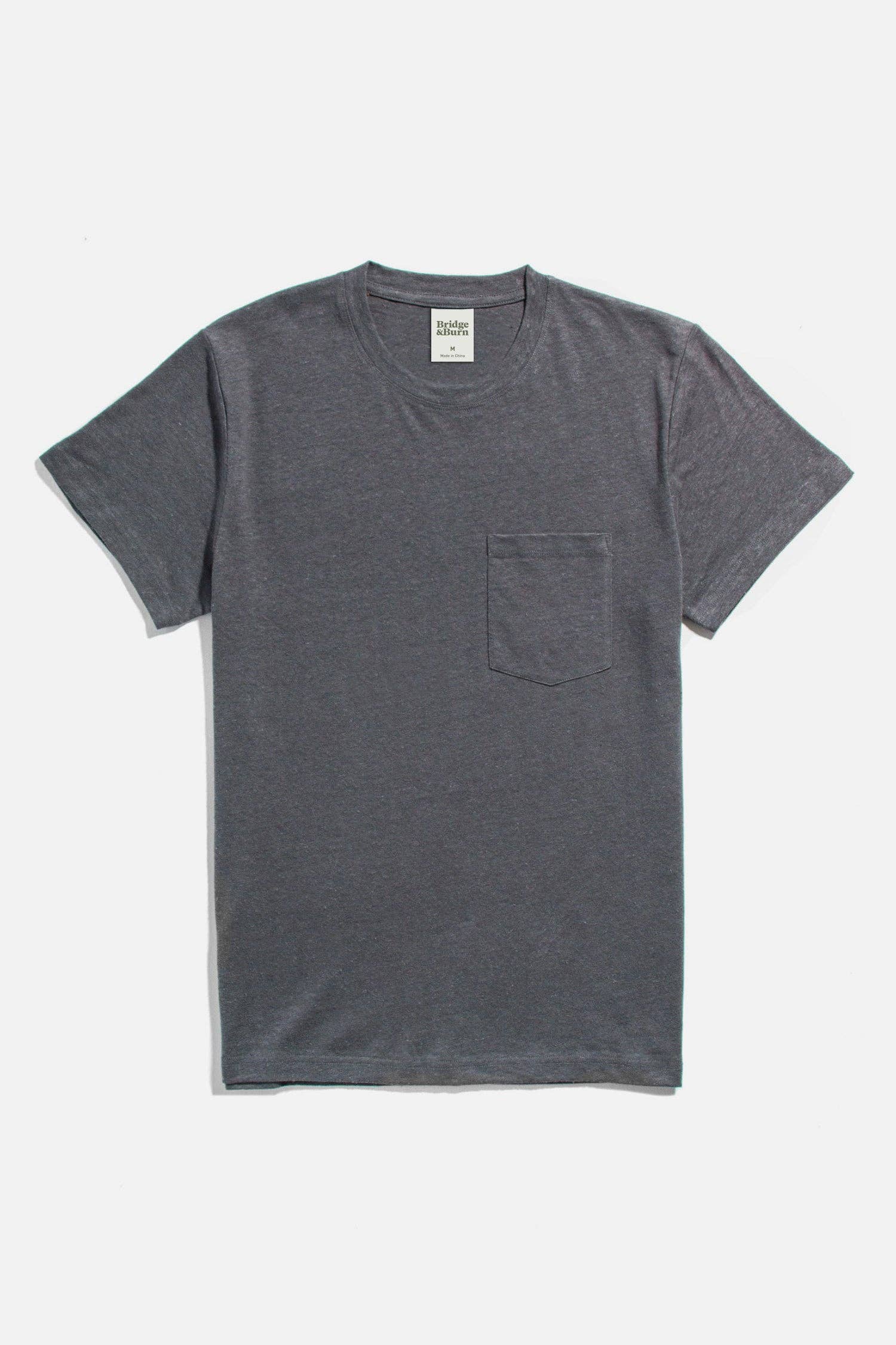 Organic Hemp Pocket Tee / Slate Grey