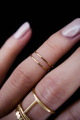 Thin Gold Stacking Ring