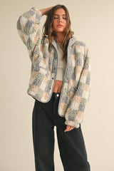 Leopard Sherpa Cozy Jacket