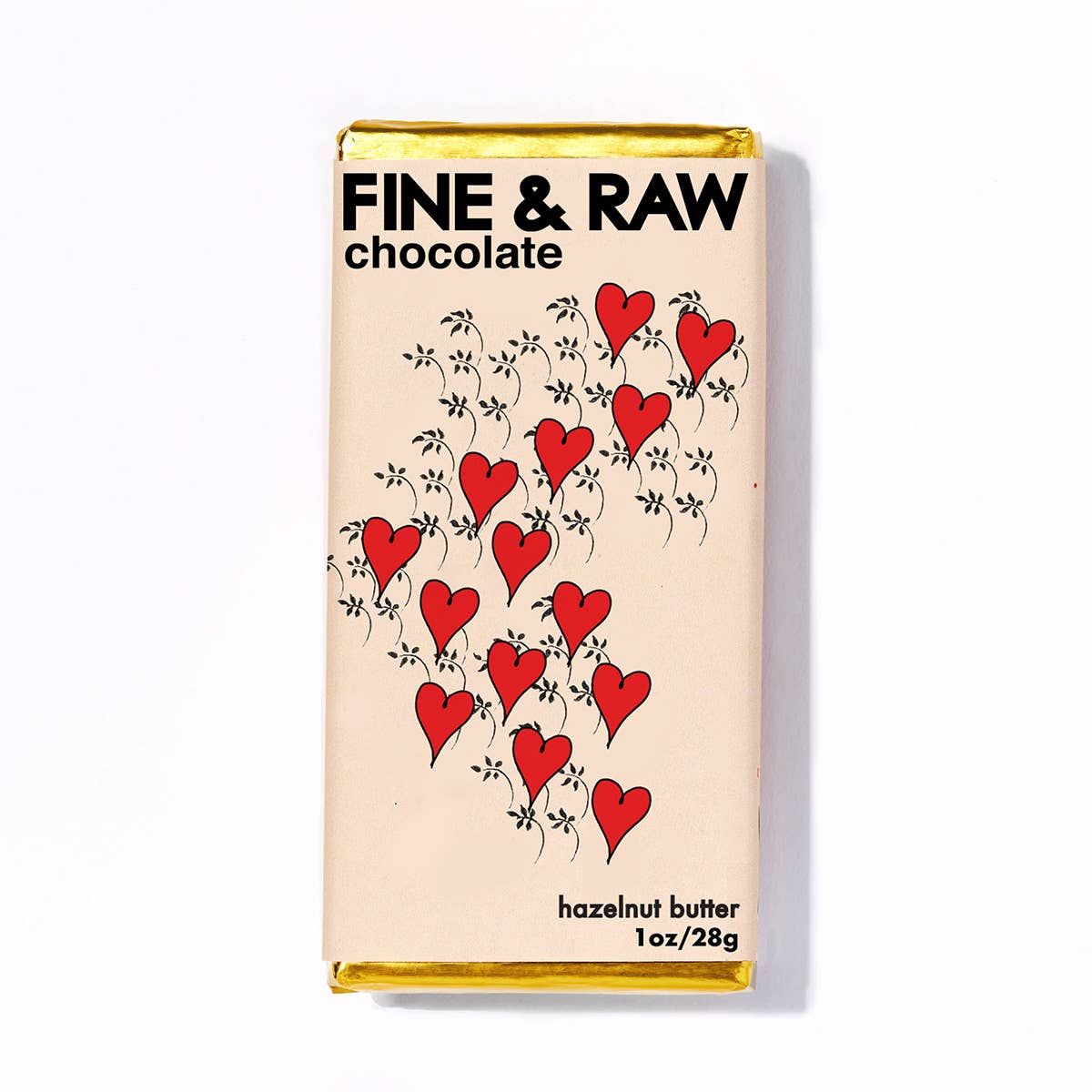 Fine & Raw Hazelnut Chocolate Bar 1oz