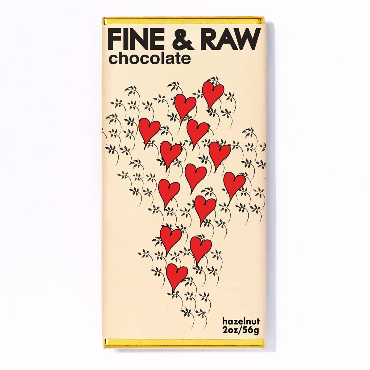 Fine & Raw 2oz Hazelnut Chocolate Bar