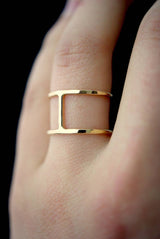 Gold Cage Ring