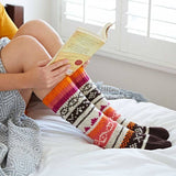 Woollen Fairisle Socks Natural