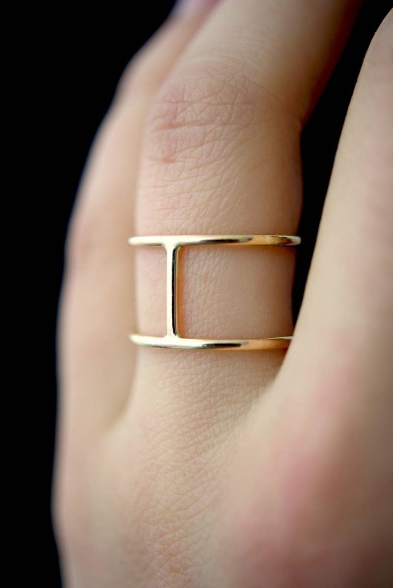 Gold Cage Ring