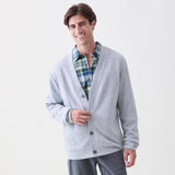 James Soft Fleece Cardigan Navy or Grey Heather