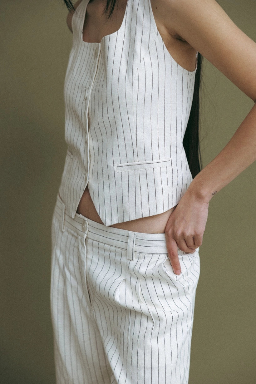 The Frances Pants in Ivory