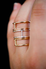 Gold Cage Ring