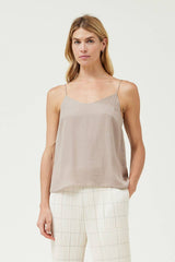 Satin Cami in Beige or Black