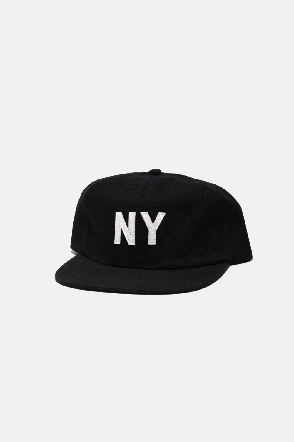 Black Linen NY Hat