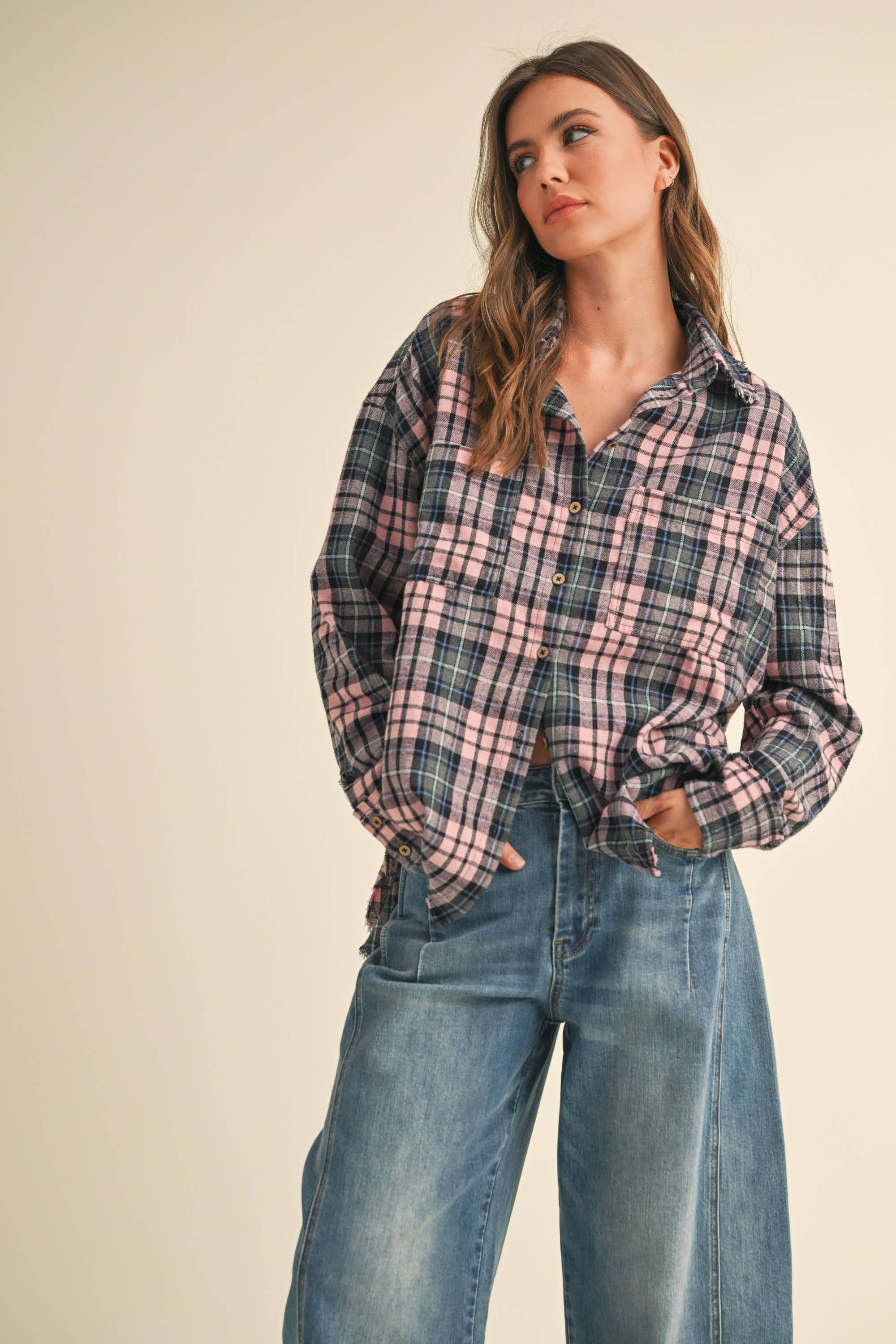 Dreamy Days Plaid Button Down