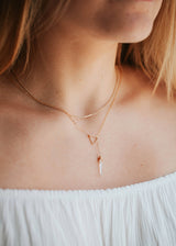 Nash 14kt GF Lariat Necklace