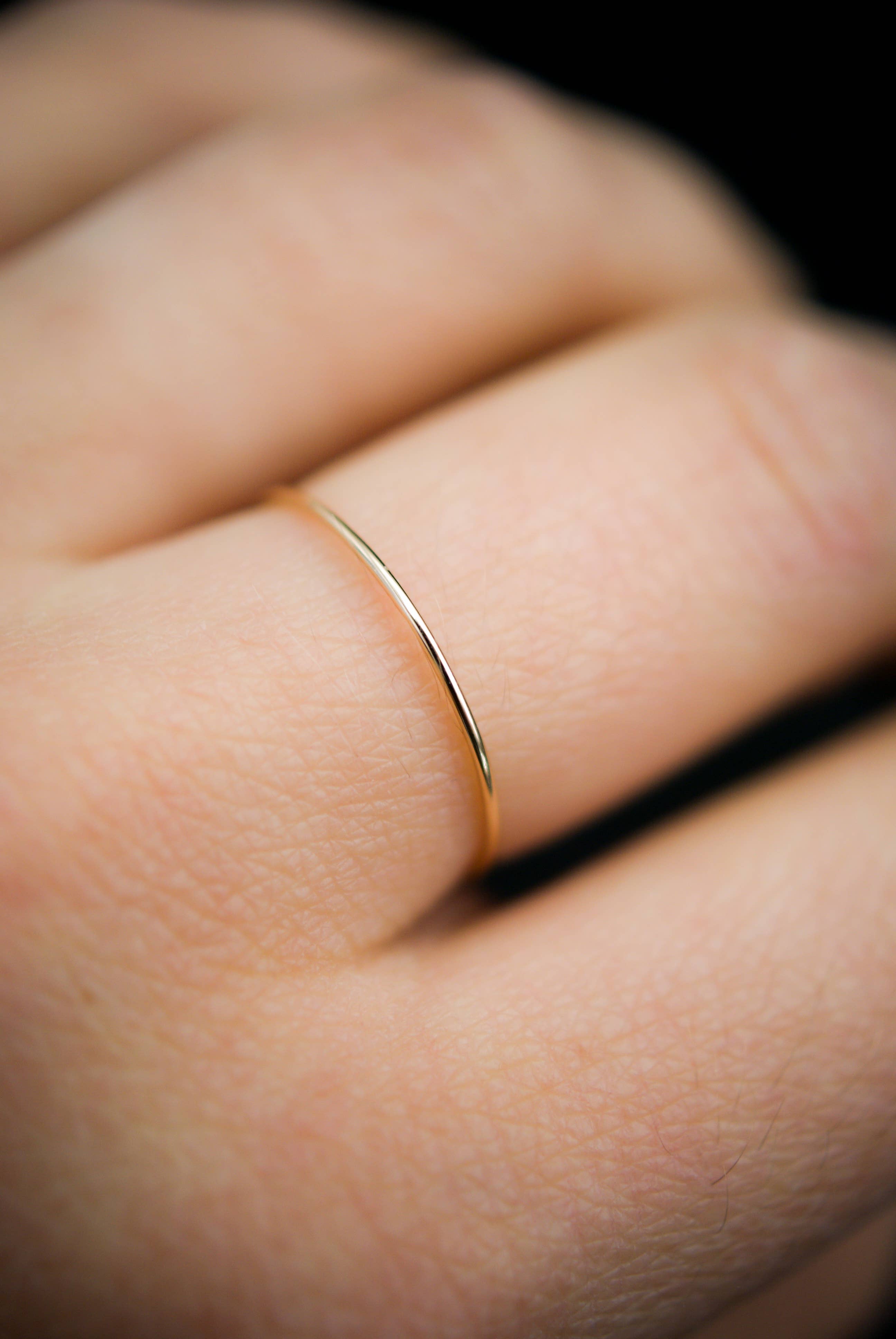 Thin Gold Stacking Ring