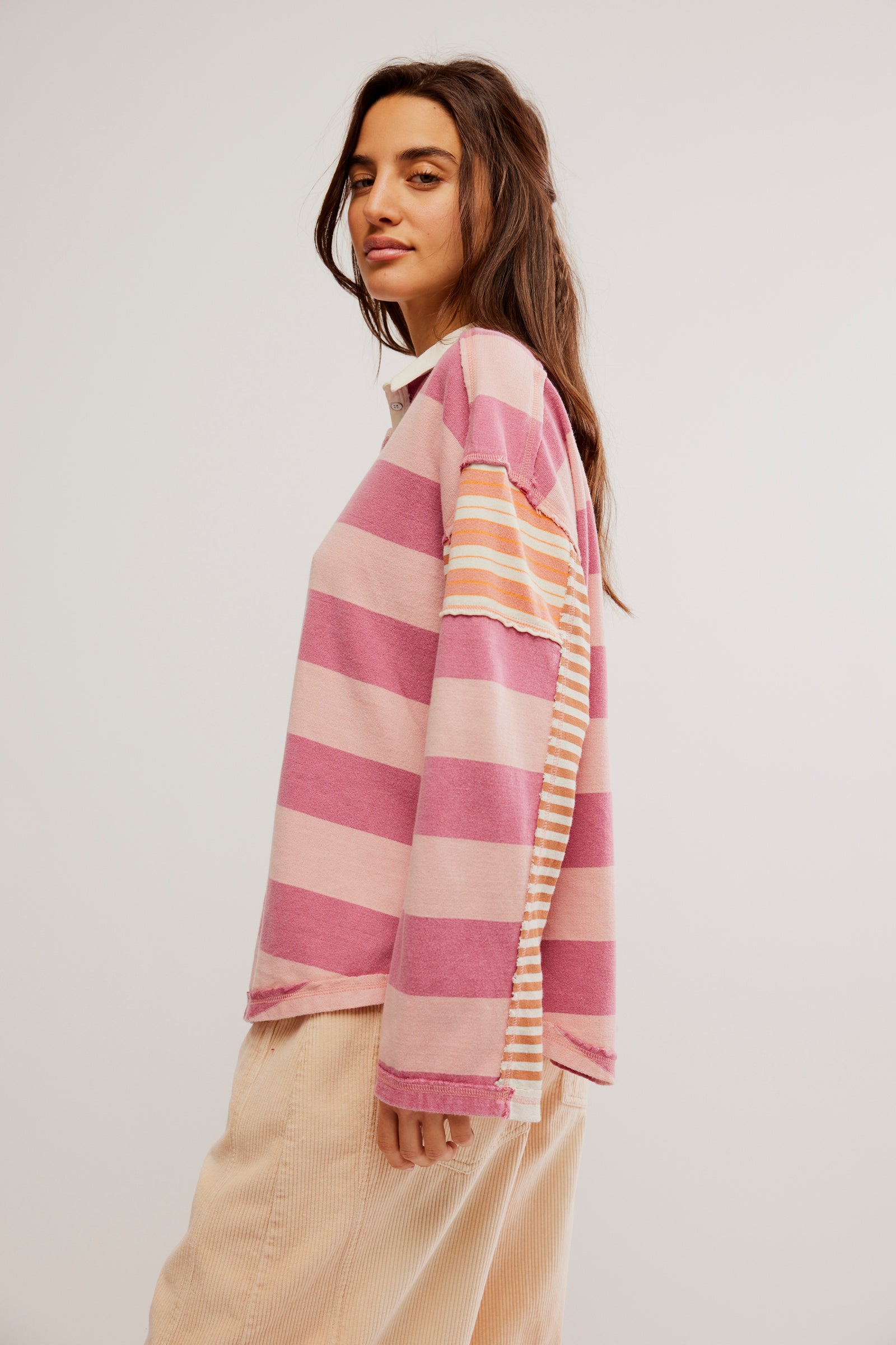 Free People Striped Rugby