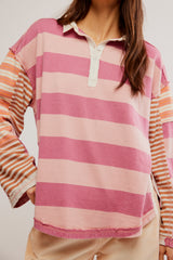 Free People Striped Rugby