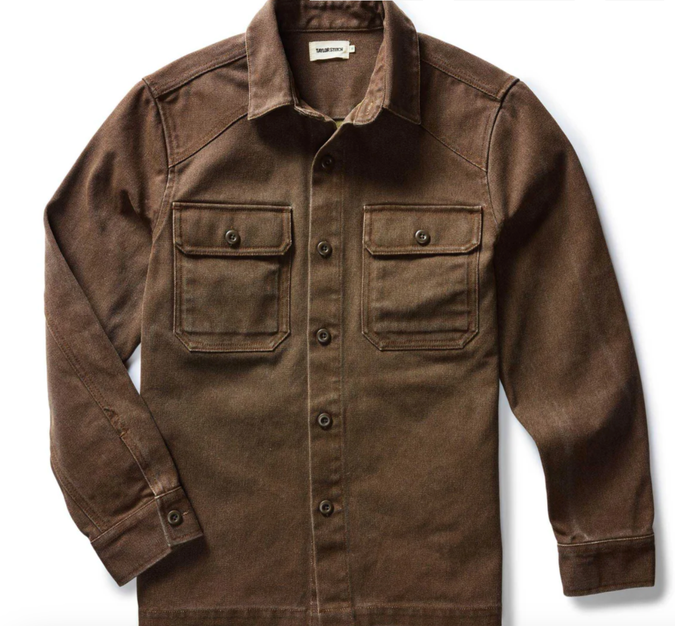 Taylor Stitch Shop Shirt in Aged Penny or Coal Chipped Canvas