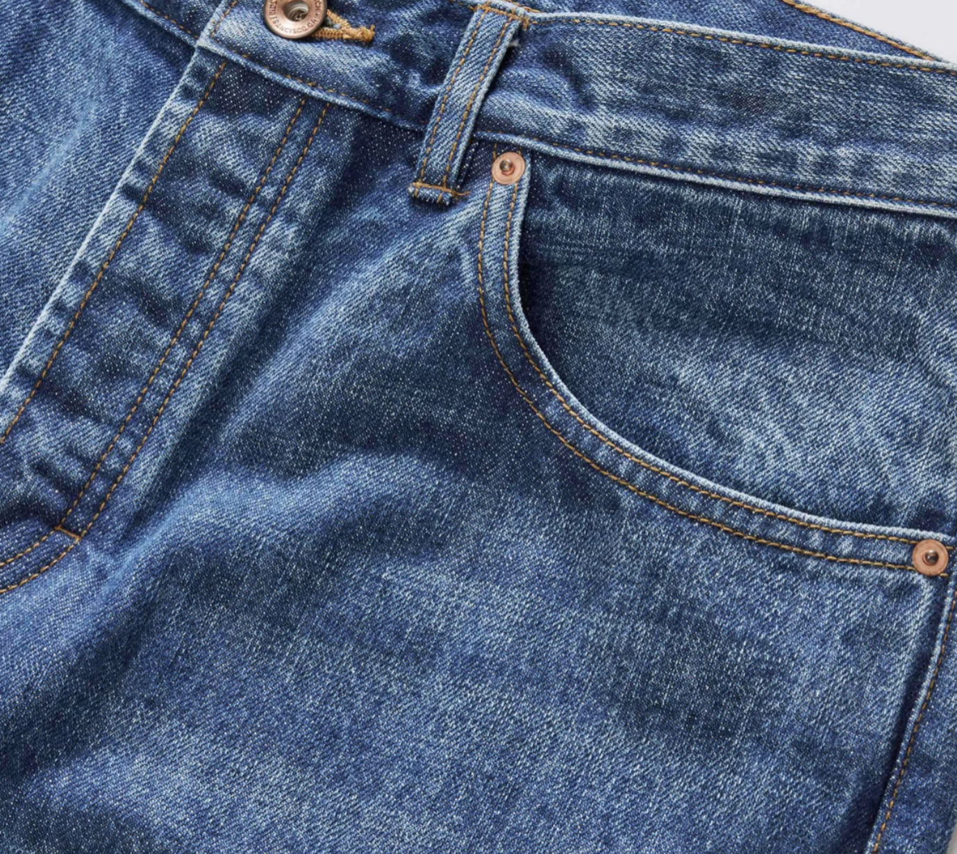 Taylor Stitch Slim Jean in Mid Wash Organic Selvedge